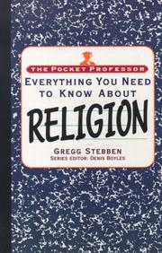 Cover of: The Pocket Professor Religion: Everything You Need to Know About Religion (The Pocket Professor)