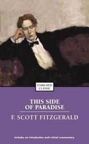 Cover of: This side of paradise by F. Scott Fitzgerald, F. Scott Fitzgerald