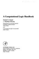 Cover of: A computational logic handbook