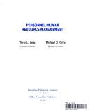 Cover of: Personnel/human resource management by Terry L. Leap