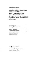 Cover of: Prereading activities for content area reading and learning by David W. Moore