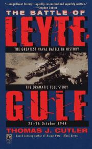 Cover of: The BATTLE OF LEYTE GULF | Thomas J. Cutler