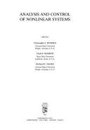 Cover of: Analysis and control of nonlinear systems