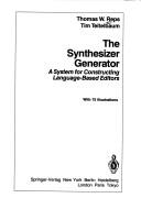 The synthesizer generator by Thomas W. Reps