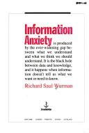 Cover of: Information anxiety by 