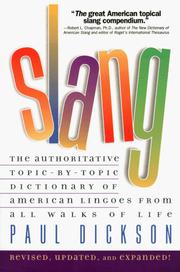 Cover of: Slang by Paul Dickson