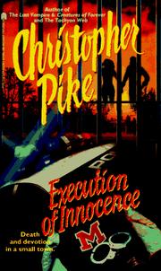 Cover of: Execution of Innocence Paperback by Christopher Pike