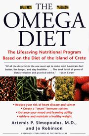 Cover of: The Omega diet: the lifesaving nutritional program based on the diet of the Island of Crete