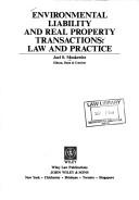 Cover of: Environmental liability and real property transactions: law and practice
