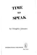 Cover of: Time to speak