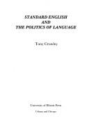 Standard English and the politics of language by Tony Crowley
