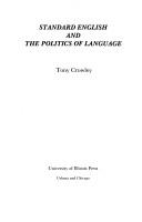 Cover of: Standard English and the politics of language