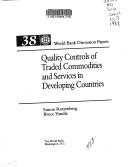 Cover of: Quality controls of traded commodities and services in developing countries