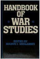 Cover of: Handbook of war studies