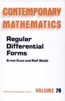 Cover of: Regular differential forms