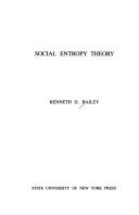 Cover of: Social entropy theory | Kenneth D. Bailey