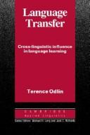 Cover of: Language transfer by Terence Odlin