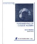 Fundamentals of college algebra by Earl William Swokowski