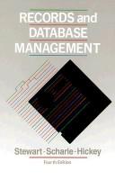 Cover of: Records and database management | Jeffrey Robert Stewart
