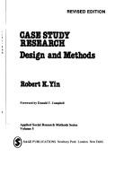 Cover of: Case study research by Robert K. Yin
