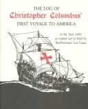 Cover of: The log of Christopher Columbus' first voyage to America in the year 1492 by Christopher Columbus