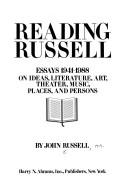 Cover of: Reading Russell | Russell, John