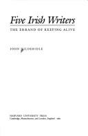 Cover of: Five Irish writers: the errand of keeping alive