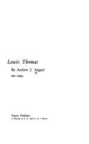 Cover of: Lewis Thomas by Andrew J. Angyal