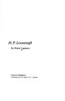 Cover of: H.P. Lovecraft by P. H. Cannon