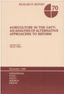 Cover of: Agriculture in the GATT | Joachim Zietz