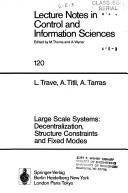 Cover of: Large scale systems | L. Trave