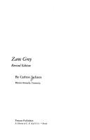 Cover of: Zane Grey by Carlton Jackson