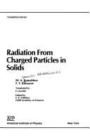Cover of: Radiation from charged particles in solids