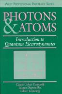 Photons and atoms by Claude Cohen-Tannoudji