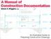 Cover of: A manual of construction documentation