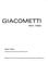 Cover of: Alberto Giacometti, 1901-1966
