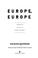 Cover of: Europe, Europe