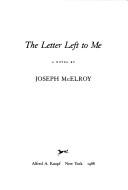 Cover of: The Letter Left to Me
