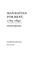 Cover of: Manhattan for rent, 1785-1850