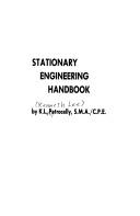 Cover of: Stationary engineering handbook.