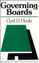 Cover of: their nature and nurture / Cyril O. Houle. by Governing boards