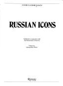 Cover of: Russian icons