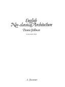 Cover of: English neo-classical architecture by Damie Stillman