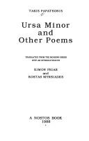 Ursa minor, and other poems by T. K. Papatsōnēs