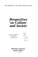 Cover of: Perspectives on culture and society.