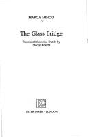 Cover of: The glass bridge by Marga Minco
