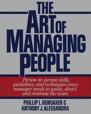 Cover of: Art of Managing People