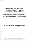 Cover of: Minority politics in a multinational state by Nancy M. Wingfield