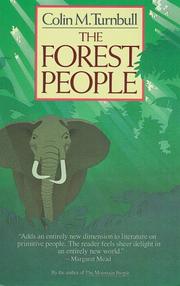 Cover of: The forest people by Colin M. Turnbull