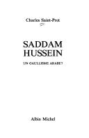 Cover of: Saddam Hussein by Charles Saint-Prot